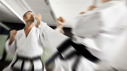 Karate-Sportler.
