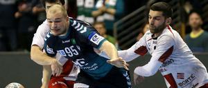 Paul Drux (Nr. 95) und die Füchse mussten gegen Logrono richtig kämpfen.