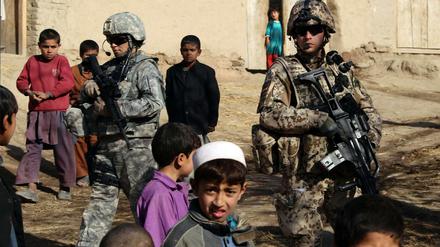Bundeswehrsoldaten im Einsatz in Kundus.