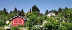 Eine Laube in der Kleingartenkolonie Panke e.V. in Wedding.  