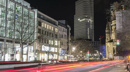 Der Kurfürstendamm in Charlottenburg.