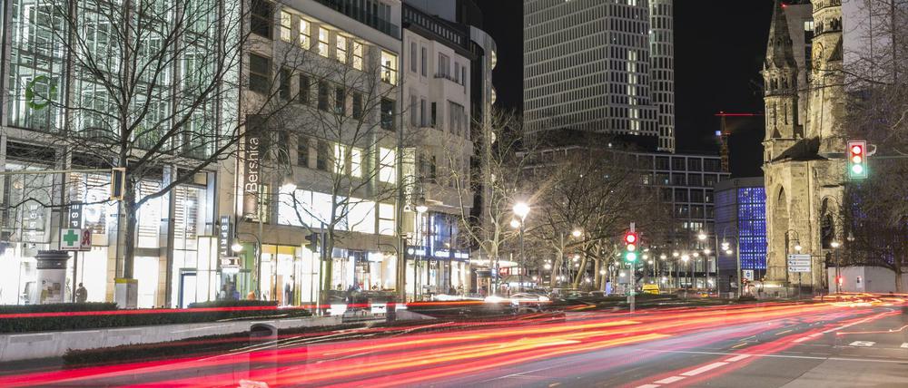 Der Kurfürstendamm in Charlottenburg.