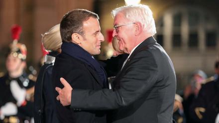Zwei, die sich verstehen: Der französische und der deutsche Präsident - hier bei der Feierlichkeit im November 2018. 