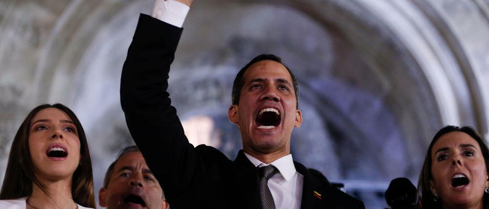 Kann er sich auf die USA verlassen? Venezuelas Oppositionschef Juan Guaidó.