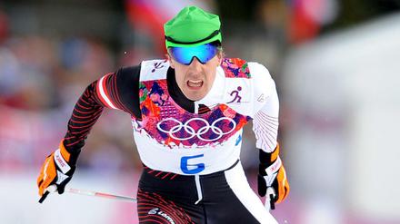 Johannes Dürr bei den Olympischen Spielen 2014 in Sotschi. 