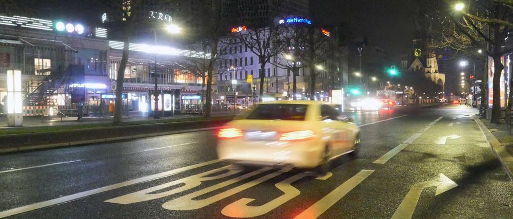 Der Kurfürstendamm in Charlottenburg.