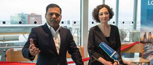 Londons stellvertretender Bürgermeister Rajesh Agrawal, zuständig für Wirtschaft, und Berlins Wirtschaftssenatorin Ramona Pop. 