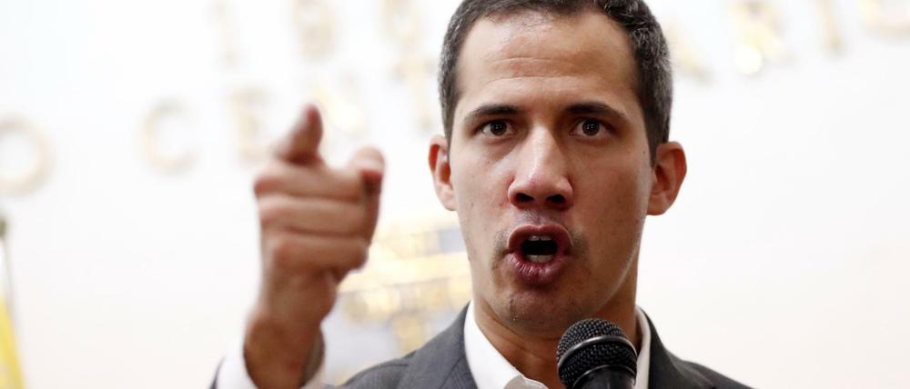 Venezuelas Oppositionsführer Juan Guaido Anfang März in Caracas.