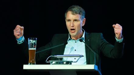 Björn Höcke spricht bei einer Veranstaltung der AfD zum politischen Aschermittwoch.