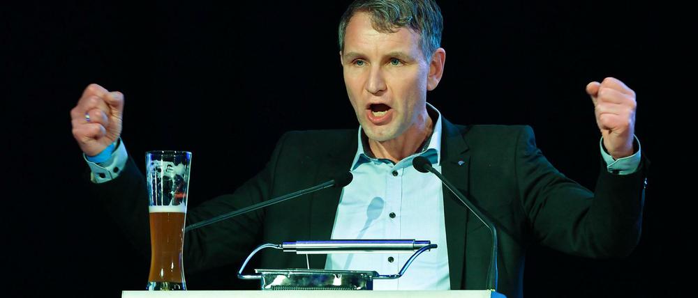 Björn Höcke spricht bei einer Veranstaltung der AfD zum politischen Aschermittwoch.