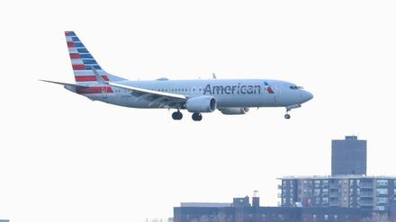 Eine Boeing 737 Max 8 der US-Fluggesellschaft American Airlines.