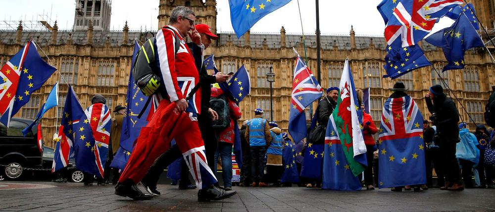 Anti-Brexit-Demonstration vor dem britischen Parlament