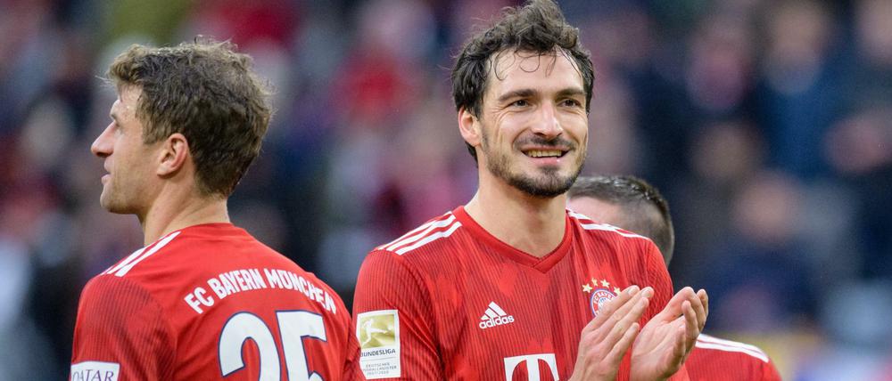 Wieder glücklich. Thomas Müller (l.) und Mats Hummels hatten nach dem 6:0-Sieg wieder was zu lachen.