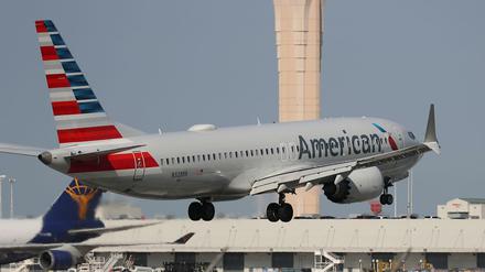 Eine Boeing 737 Max 8 der American Airlines 