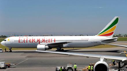 Eine Boeing 767 der Ethiopian Airlines.
