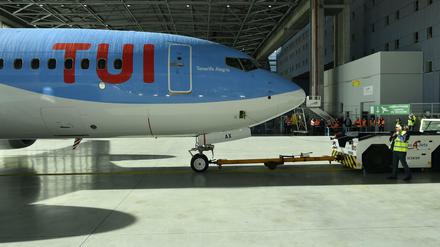 Ein Flugzeug des Typs Boeing 737 Max 8.