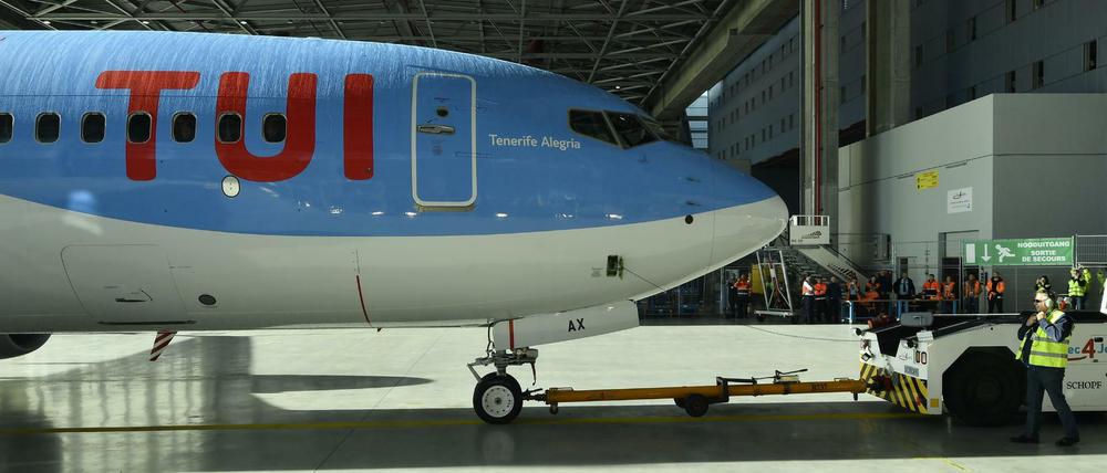 Ein Flugzeug des Typs Boeing 737 Max 8.