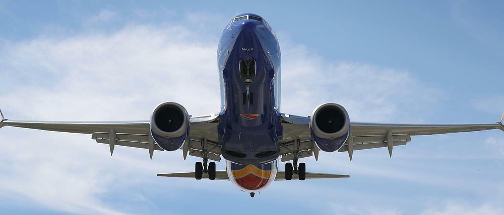 Ein Flugzeug vom Typ Boeing 737 Max 8 in den USA 