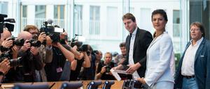 Sahra Wagenknecht bei der Pressekonferenz zum Start von "Aufstehen" im September 2018