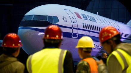 Eine Boeing 737 MAX 8 der Fluggesellschaft Air China