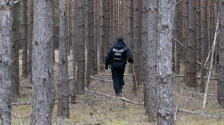 In einem Waldgebiet südöstlich von Berlin, hatte die Polizei in den vergangenen Tagen nach der vermissten Rebecca gesucht. 