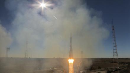 Start in Baikonur am 11.10.2018: Zwei Minuten später musste der Flug abgebrochen werden.