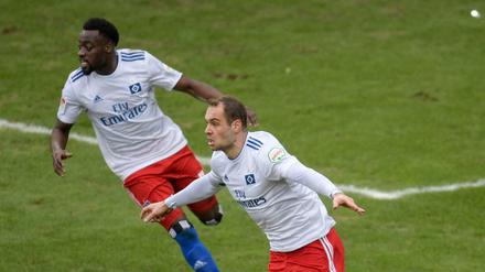 Pierre-Michel Lasogga erzielte zwei Tore für den HSV. 