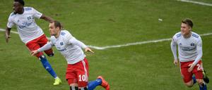 Pierre-Michel Lasogga erzielte zwei Tore für den HSV. 