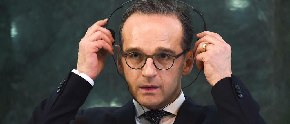Außenminister Heiko Maas am Montag in Kabul.