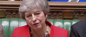 Ernüchtert: Die britische Regierungschefin Theresa May nach der Abstimmungsniederlage im Unterhaus.