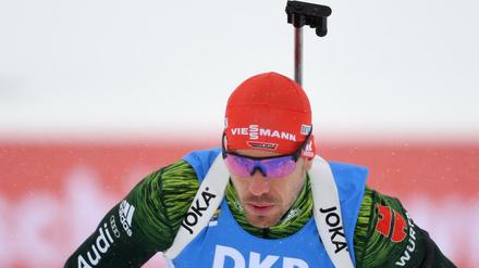 Arnd Peiffer zeigte im WM-Einzelrennen eine konzentrierte Leistung.