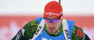 Arnd Peiffer zeigte im WM-Einzelrennen eine konzentrierte Leistung.