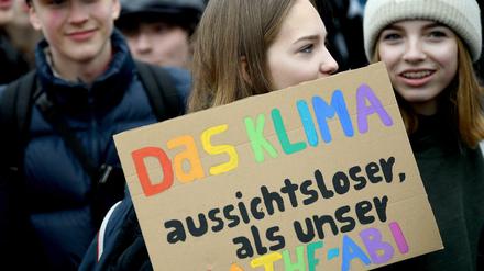 Seit Wochen demonstrieren Berliner Schüler gegen den Klimawandel.