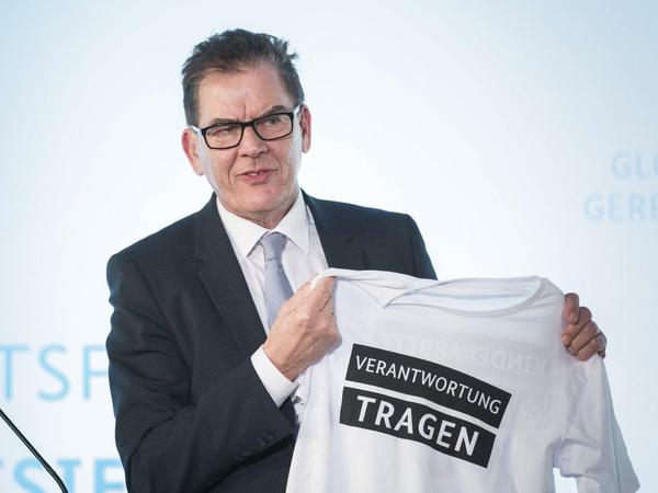Entwicklungsminister Gerd Mueller (CSU) beim Zukunftsforum "Globalisierung gerecht gestalten" im Februar in Berlin.