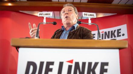 Linken-Politiker Klaus Ernst Anfang März beim politischen Aschermittwoch seiner Partei in Passau. 