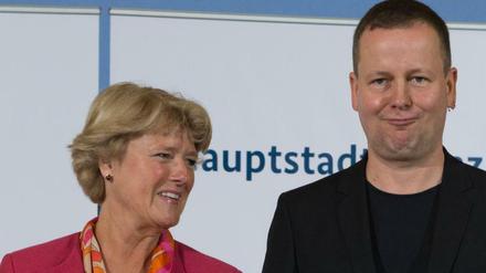 Kulturstaatsministerin Monika Grütters (CDU) und Berlins Kultursenator Klaus Lederer (Linke).