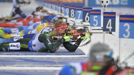 Ziel getroffen: Die deutsche Männer-Staffel um Roman Rees holt sich eine Medaille.