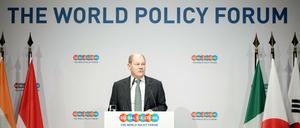 Olaf Scholz (SPD), Bundesminister der Finanzen, beim "Global Solutions Summit" 