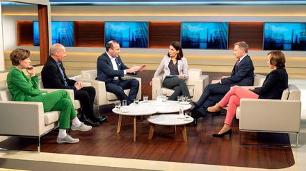 Es waren schon mal deutlich mehr Zuschauer bei "Anne Will", hier die Ausgabe vom vergangenen Sonntag