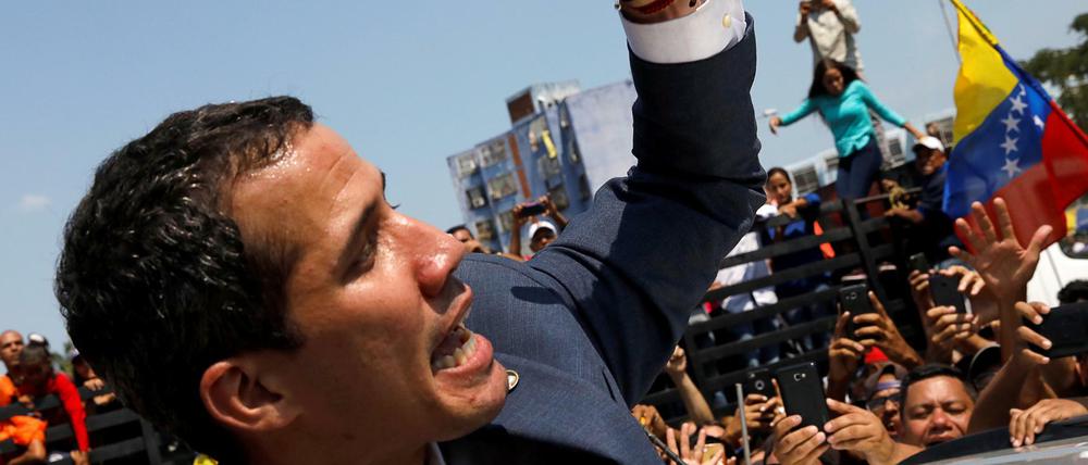 Der Interimspräsident Juan Guaidó startet seine Rundreise durch Venezuela.