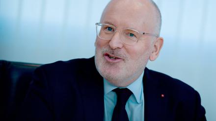 Der Spitzenkandidat der europäischen Sozialdemokraten für die Europawahl, Frans Timmermans.