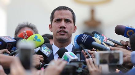 Juan Guaidó am Montag in Venezuelas Hauptstadt Caracas.