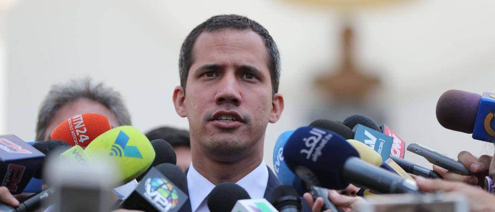 Juan Guaidó am Montag in Venezuelas Hauptstadt Caracas.