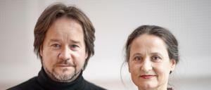 Johannes Öhman und Sasha Waltz bei der Jahrespressekonferenz am 14. März