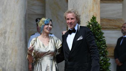 Noch im vergangenen Juli zeigten sich Entertainer Thomas Gottschalk und seine Frau Thea auf dem Roten Teppich bei den Wagner-Festspielen in Bayreuth.