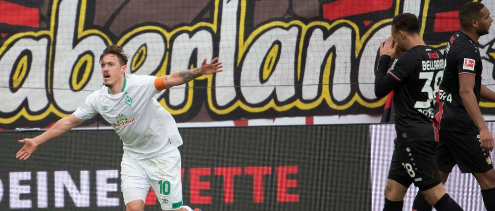 Flog förmlich über den Platz in Leverkusen: Max Kruse.