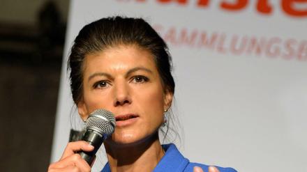 "Aufstehen"-Aktivistin Sahra Wagenknecht am Donnerstagabend in Hamburg.
