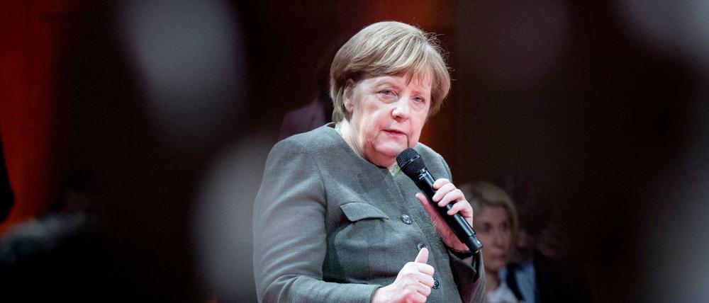 Angela Merkel beim Global Solutions Forum in Berlin.