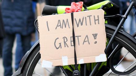 "I am with Greta" im Invalidenpark in Berlin.
