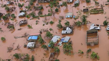 Luftbilder lassen die Dimension der Katastrophe erahnen.